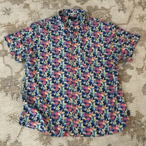 Coastal Toucan Short Sleeve Button Down